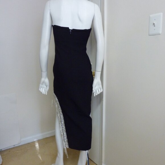 Cinq à Sept Sammy Rhinestone Fringe Midi Dress - Picture 15 of 16